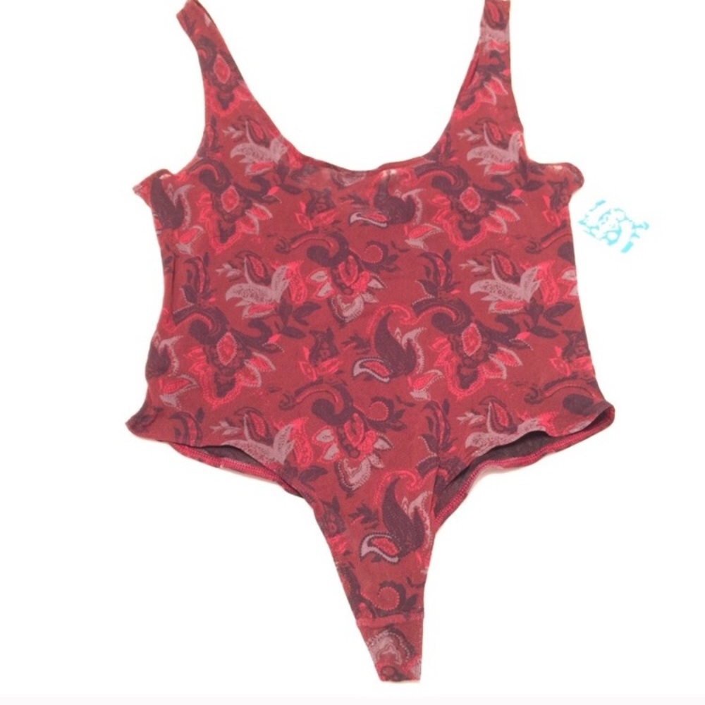NWT Free People Wine Colored Bodysuit